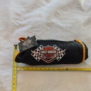 Harley Davidson Roll Up Blanket with zipper storage Pocket
